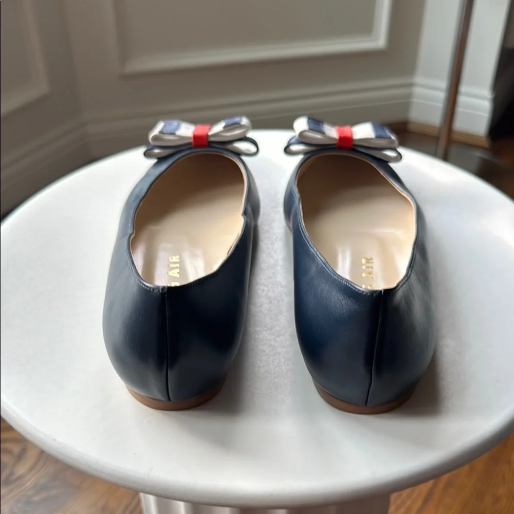 Duchess Air Navy Blue Women's Shoes with Red and White Accents Size 40 - Picture 3 of 13